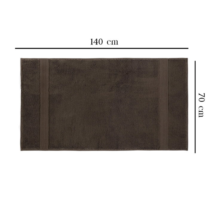 Mijölnir Chicago Bath Toalla de Baño 100% Algodón 450 gr/m² 70 x 140 cm Marrón